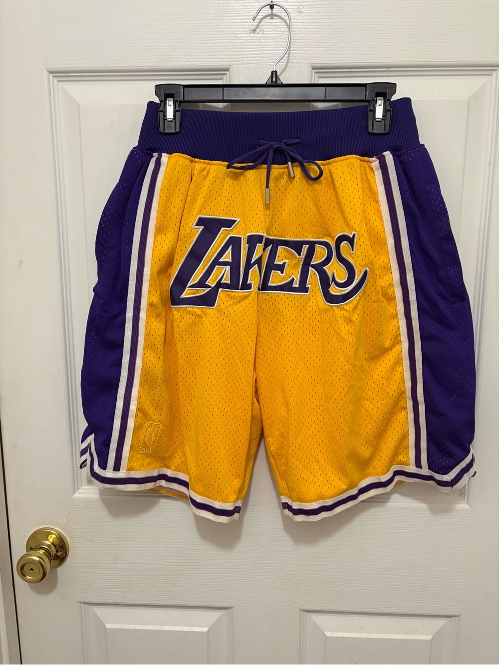 Just Don style Lakers Shorts